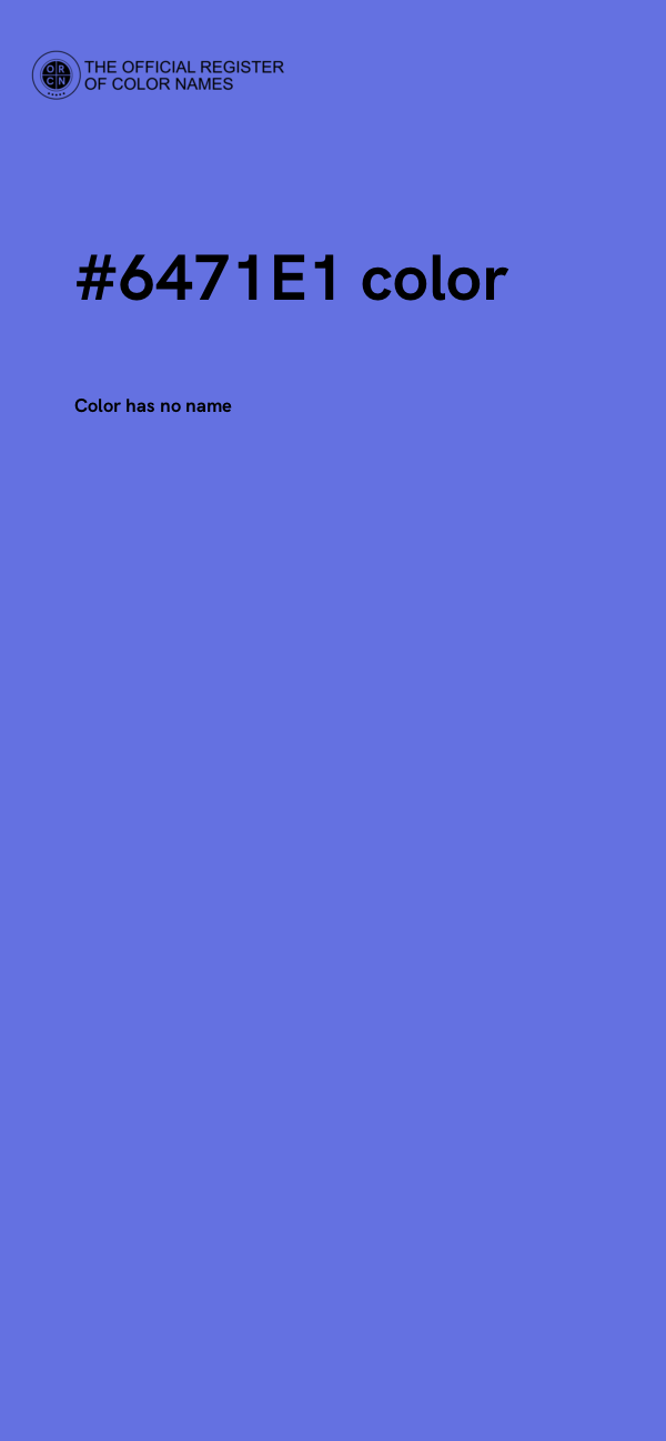 #6471E1 color image