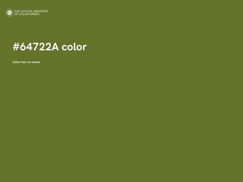 #64722A color image