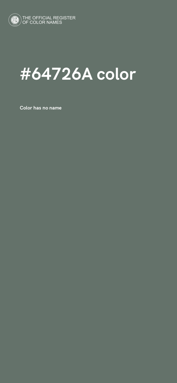 #64726A color image
