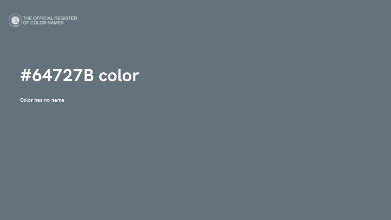 #64727B color image