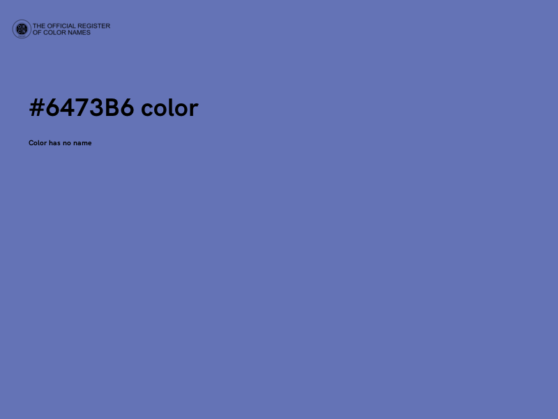 #6473B6 color image