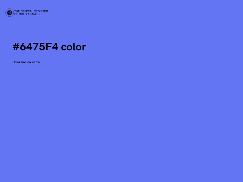 #6475F4 color image