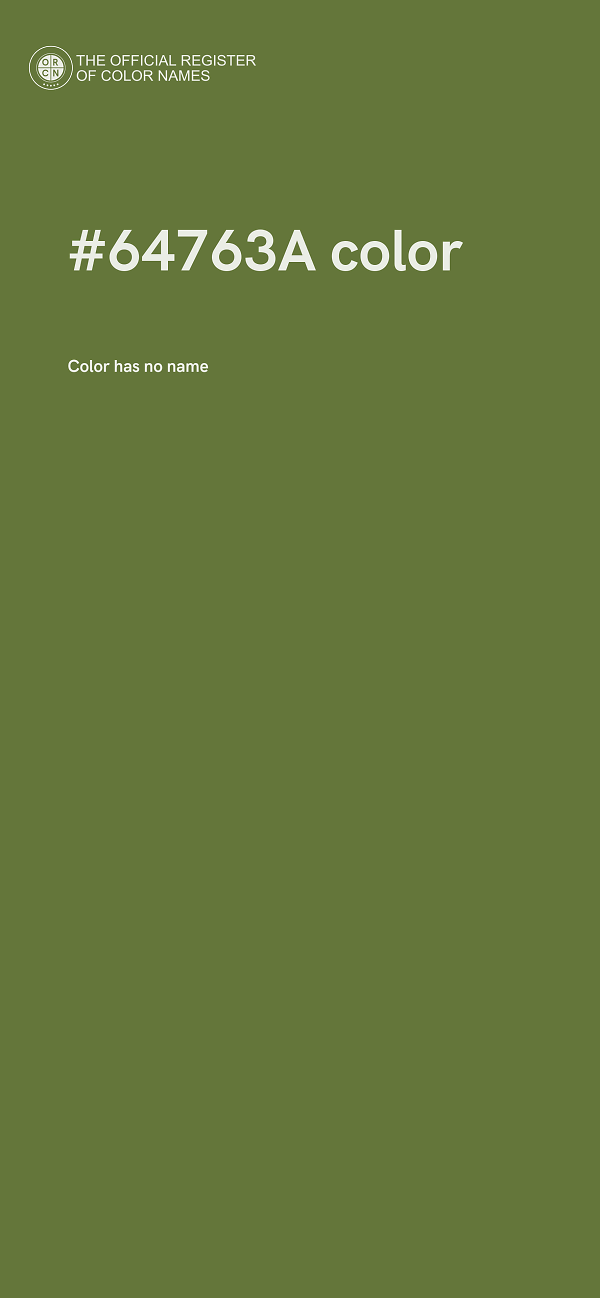 #64763A color image