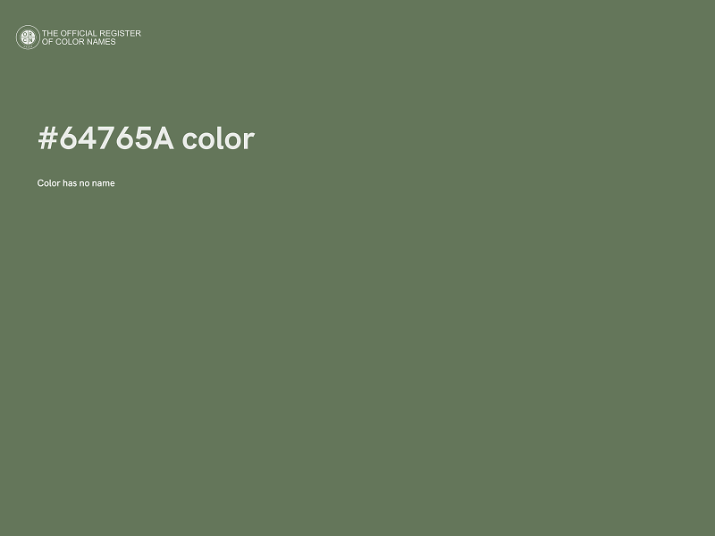 #64765A color image