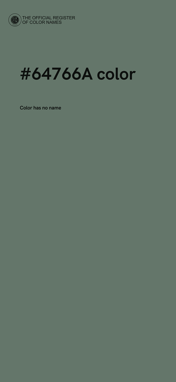 #64766A color image