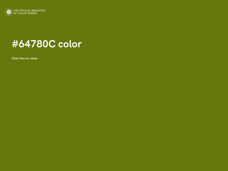 #64780C color image