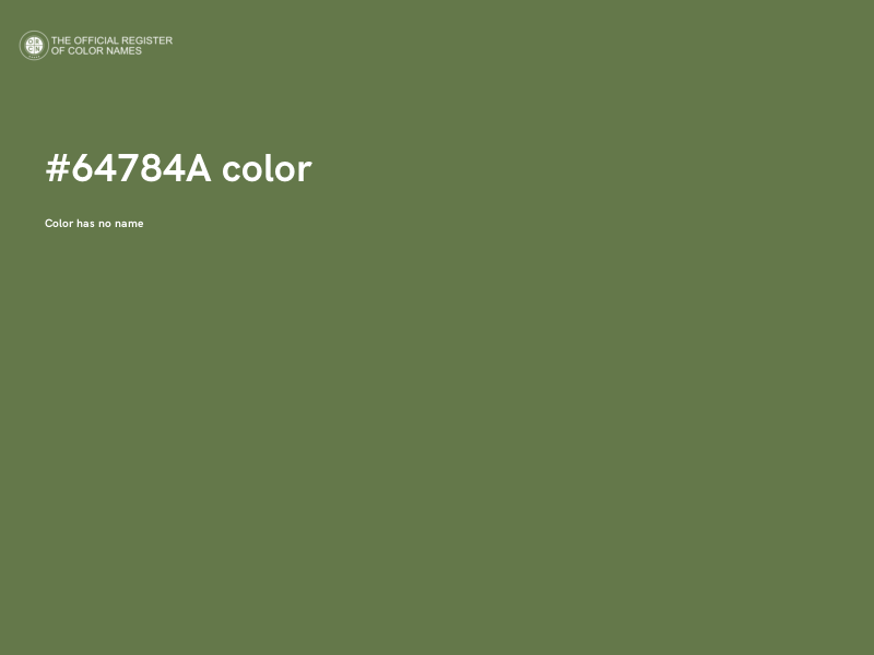 #64784A color image