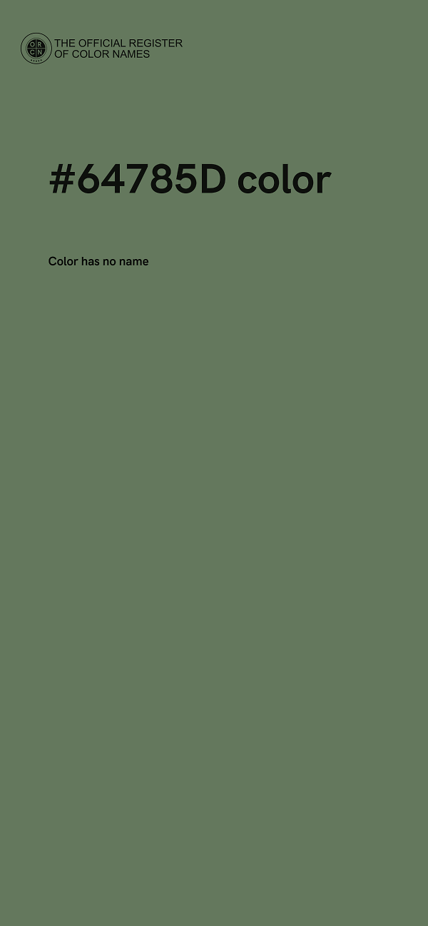 #64785D color image