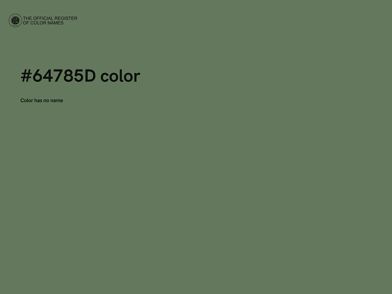 #64785D color image