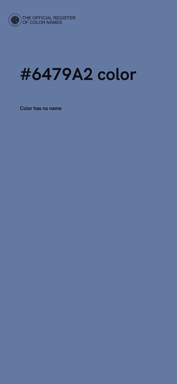 #6479A2 color image
