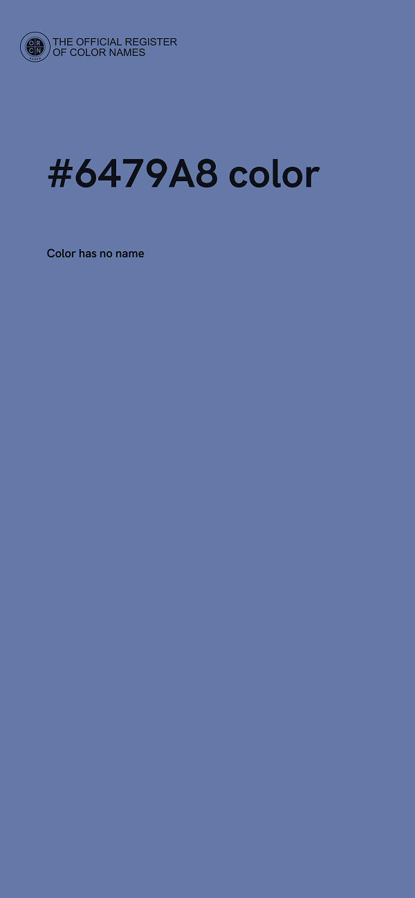 #6479A8 color image