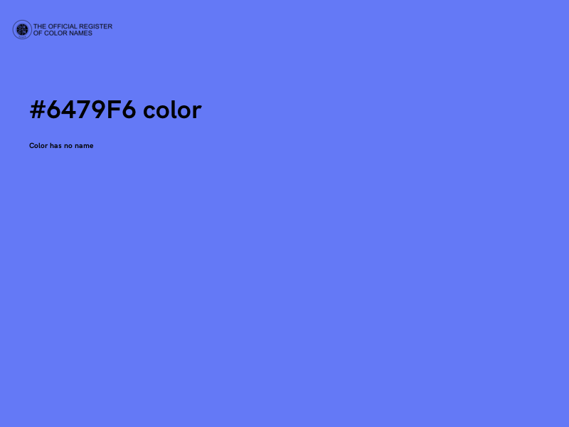 #6479F6 color image