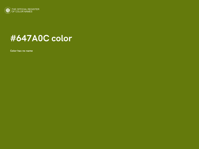 #647A0C color image