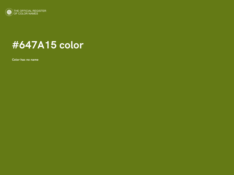 #647A15 color image