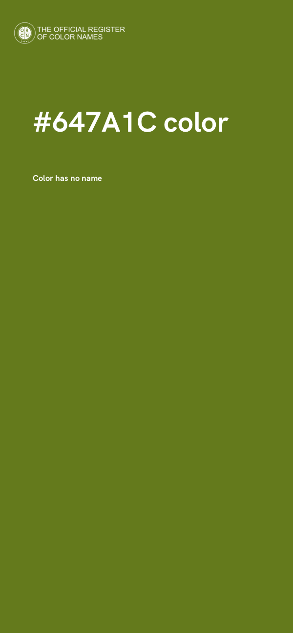 #647A1C color image