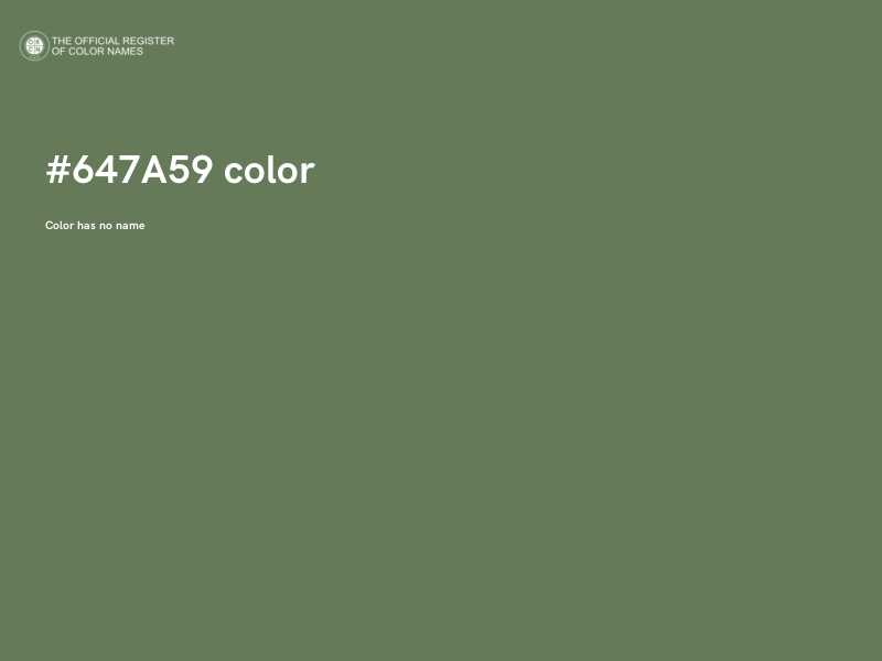 #647A59 color image