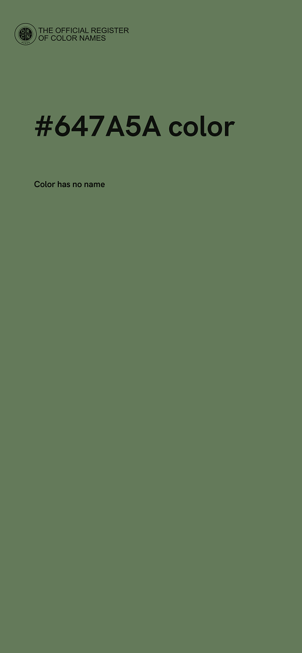 #647A5A color image