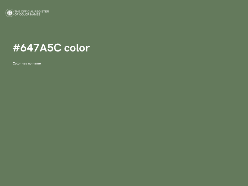 #647A5C color image