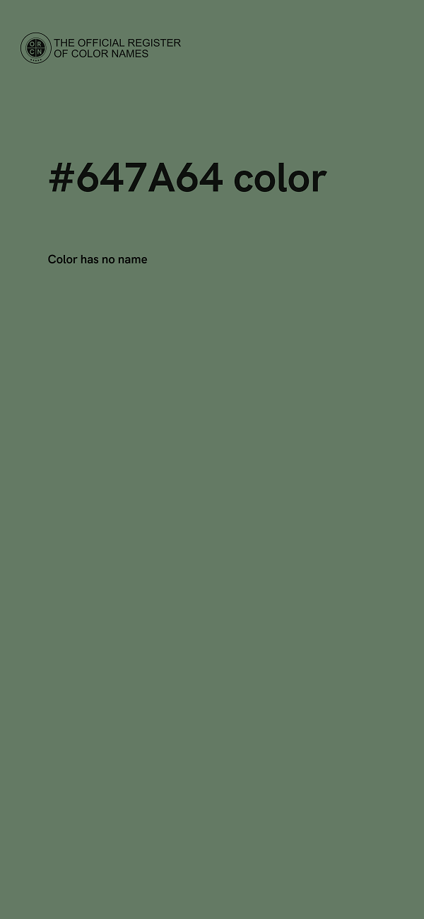 #647A64 color image