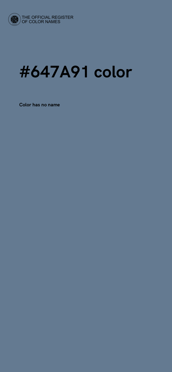#647A91 color image