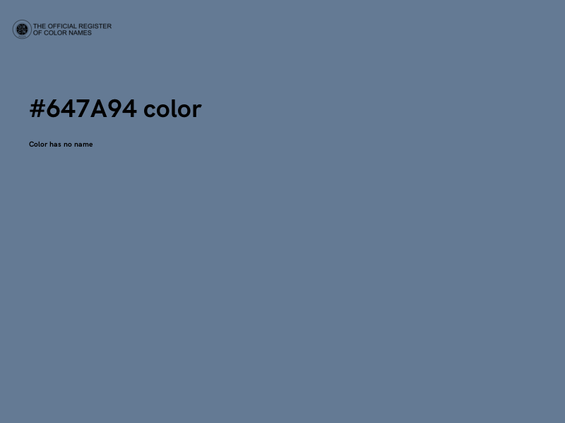#647A94 color image