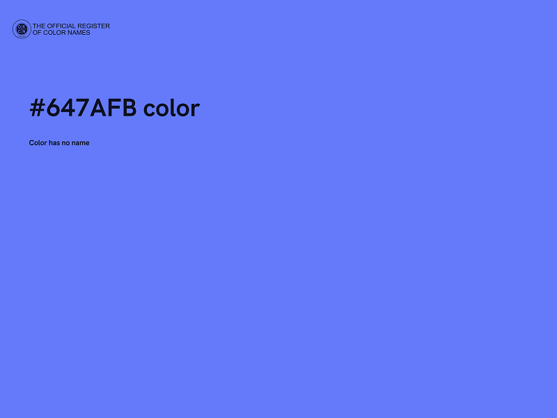 #647AFB color image
