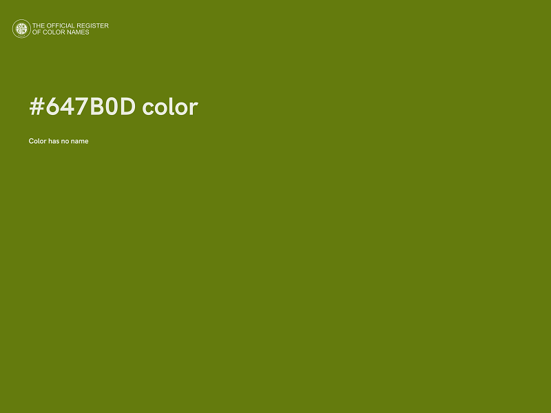 #647B0D color image