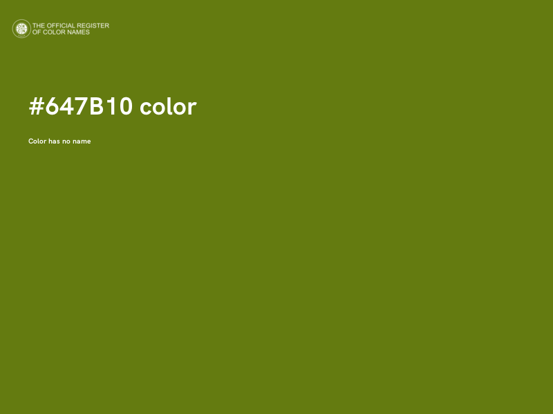 #647B10 color image