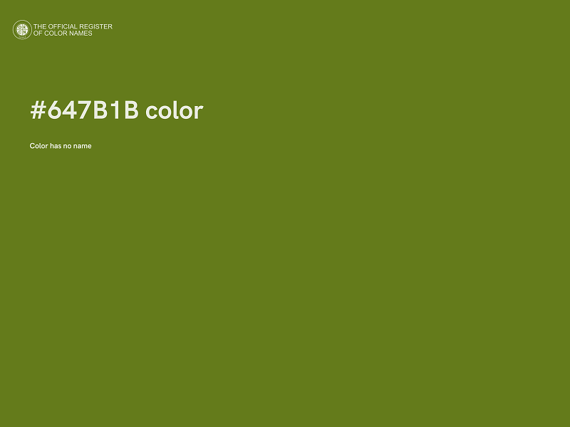 #647B1B color image