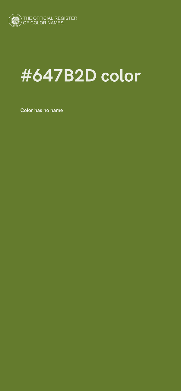 #647B2D color image