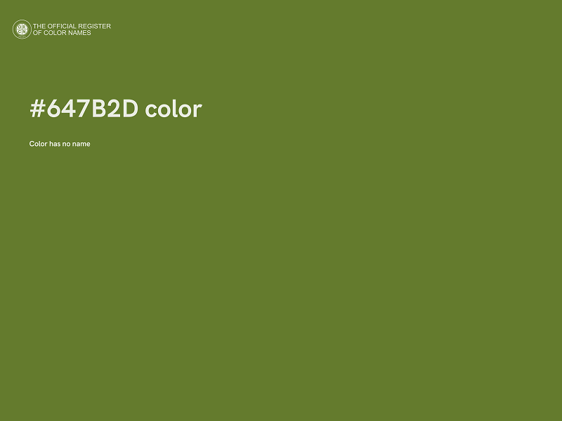 #647B2D color image