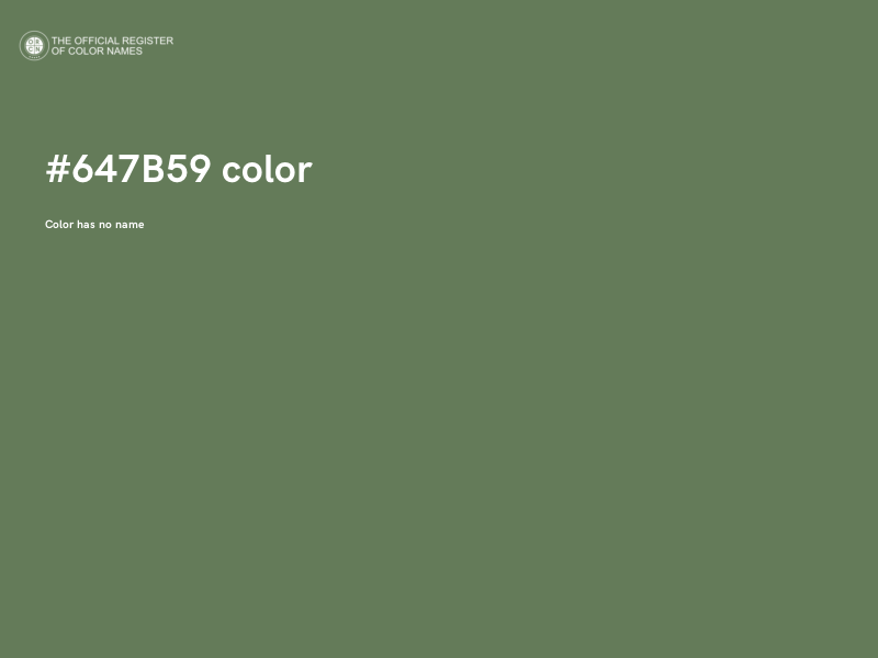 #647B59 color image