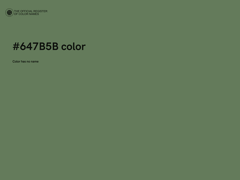 #647B5B color image
