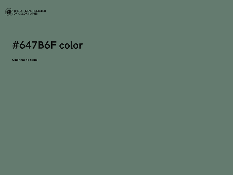 #647B6F color image