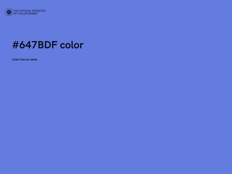 #647BDF color image