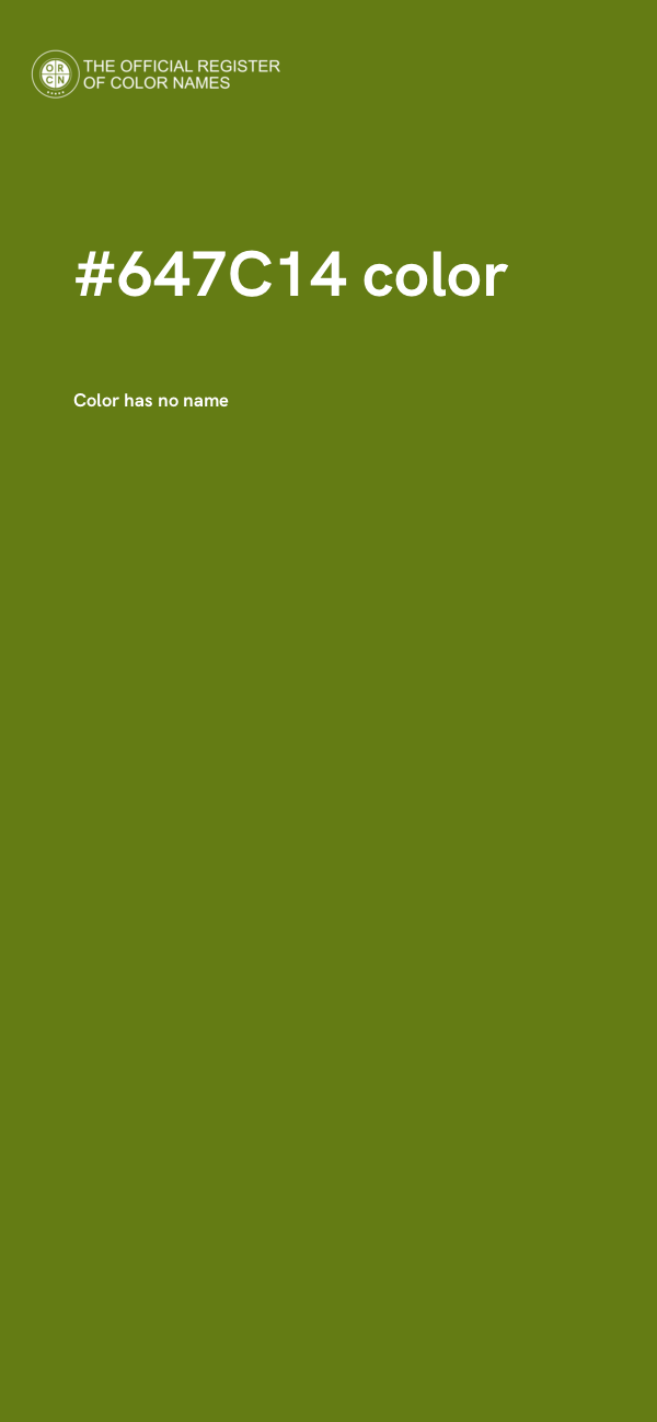 #647C14 color image