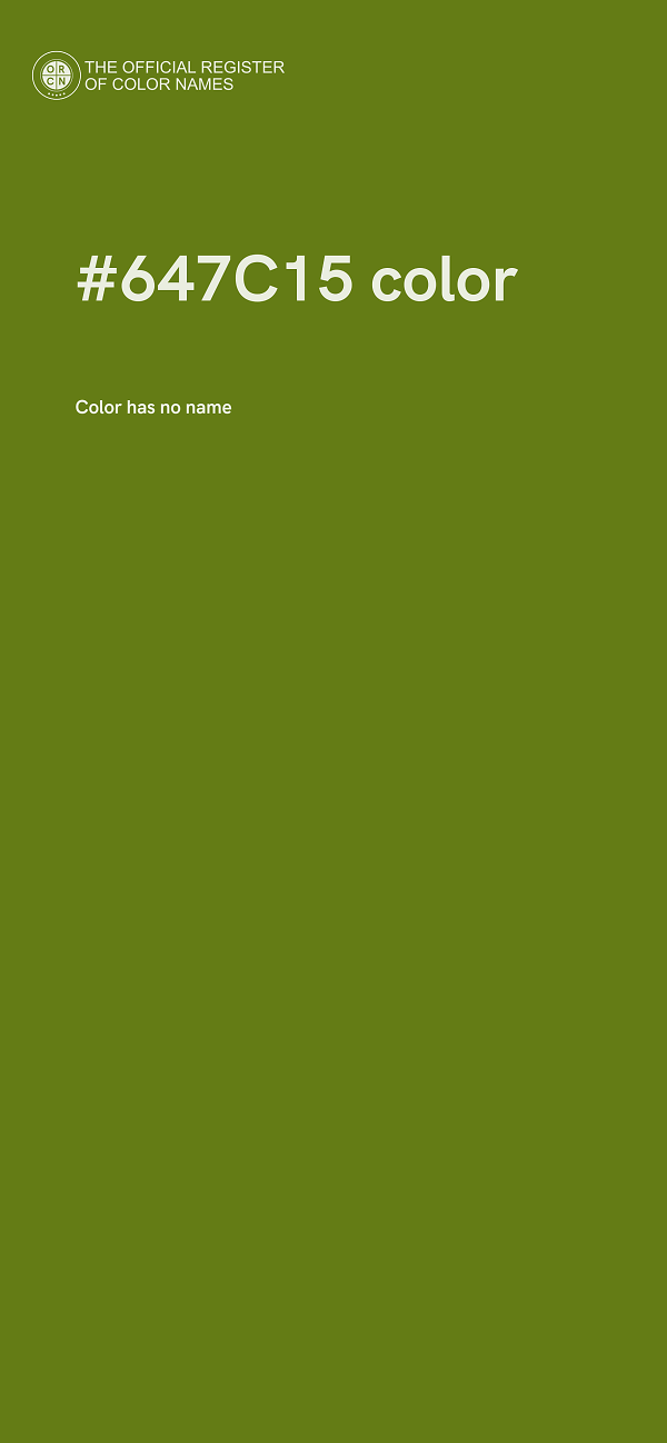 #647C15 color image