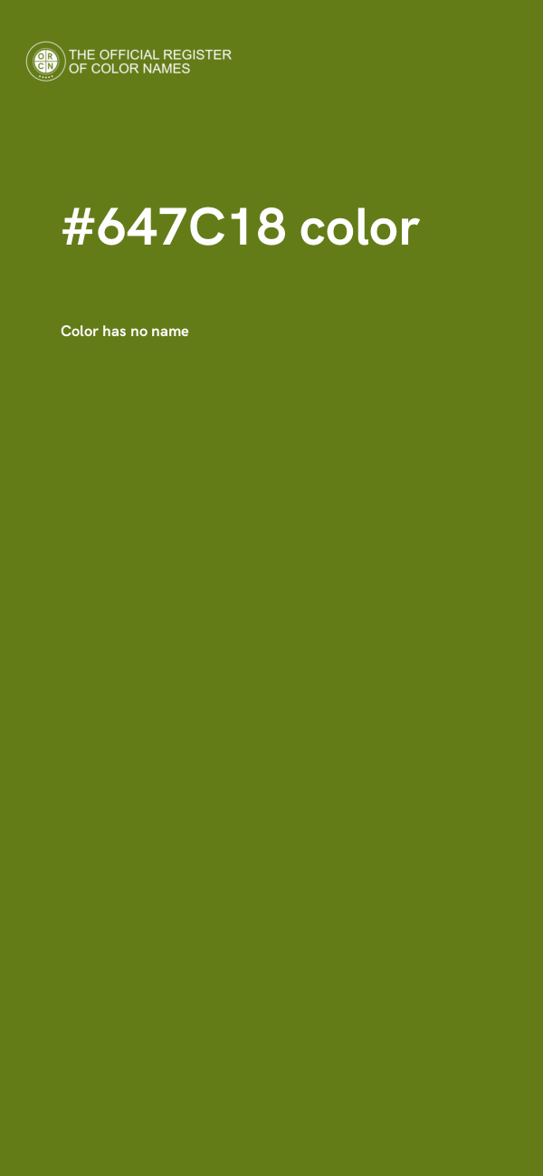 #647C18 color image