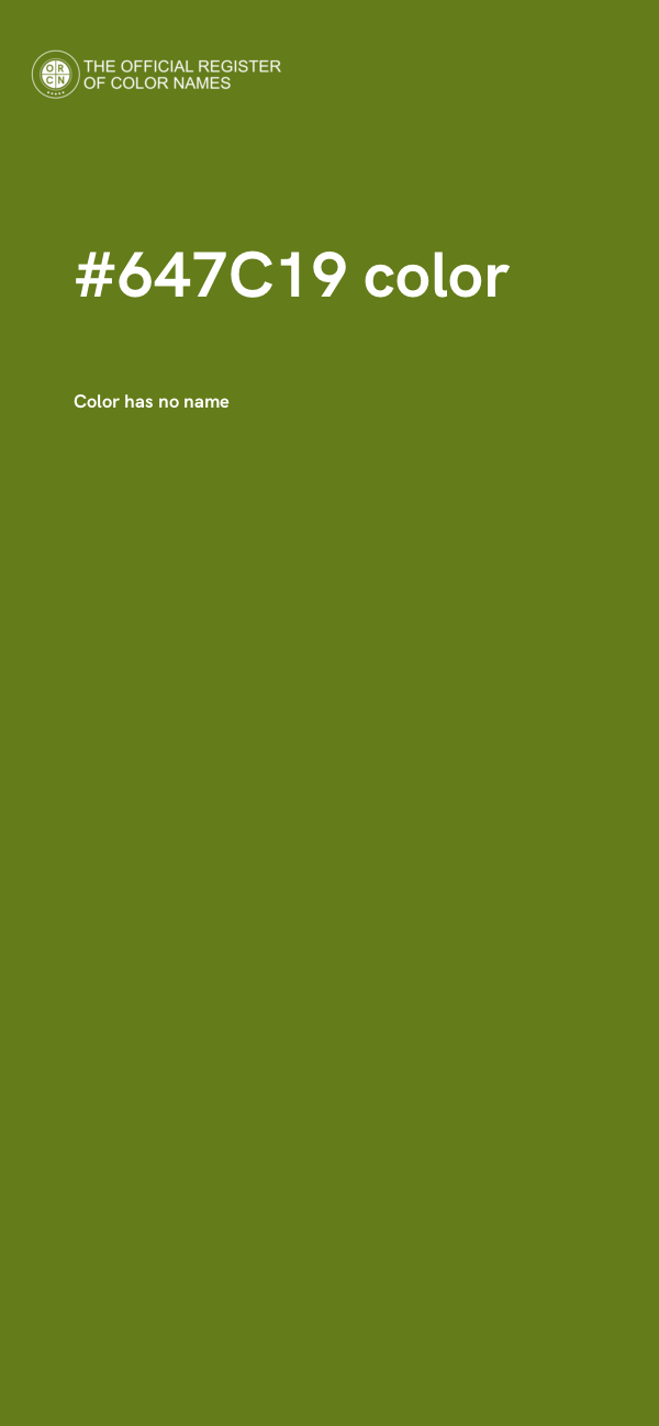 #647C19 color image