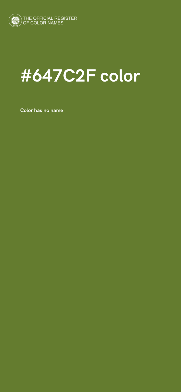 #647C2F color image