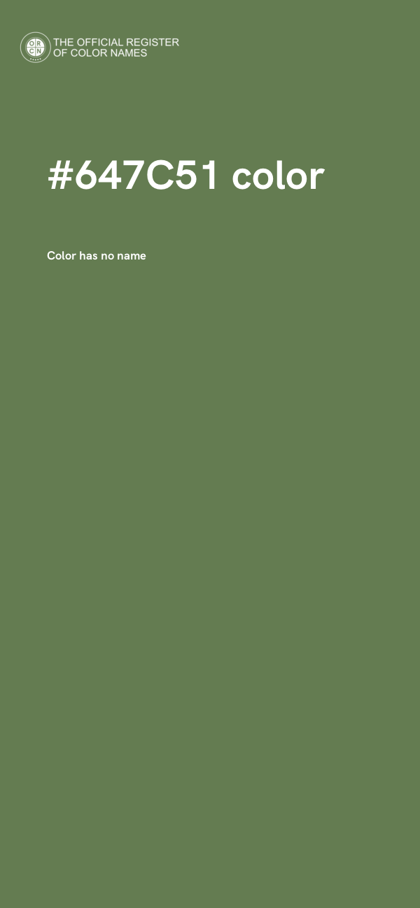 #647C51 color image
