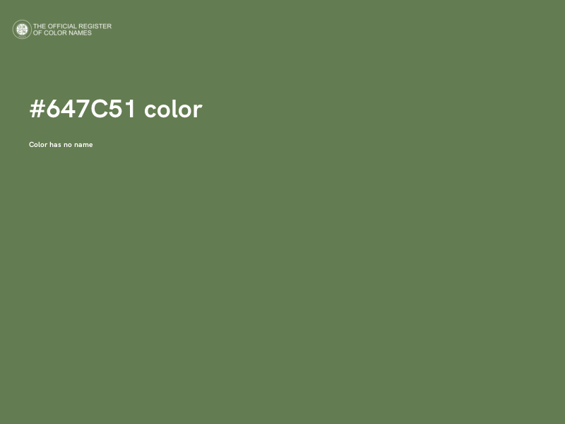 #647C51 color image