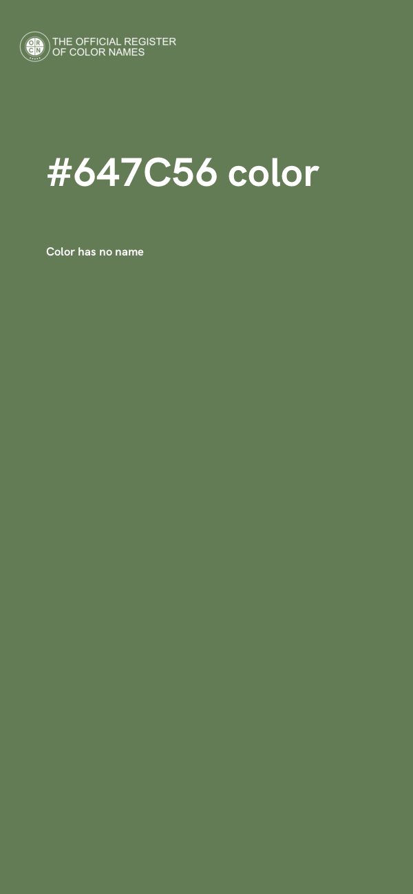 #647C56 color image