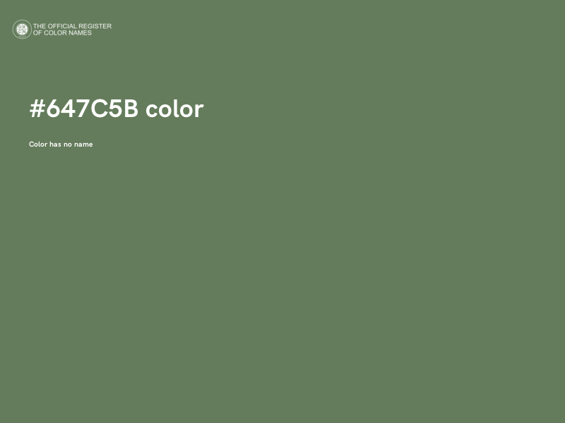 #647C5B color image