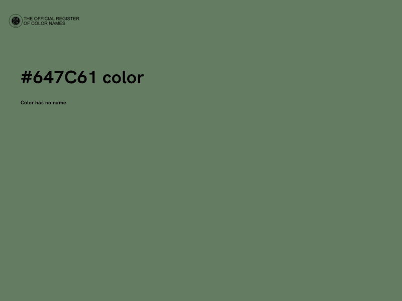 #647C61 color image