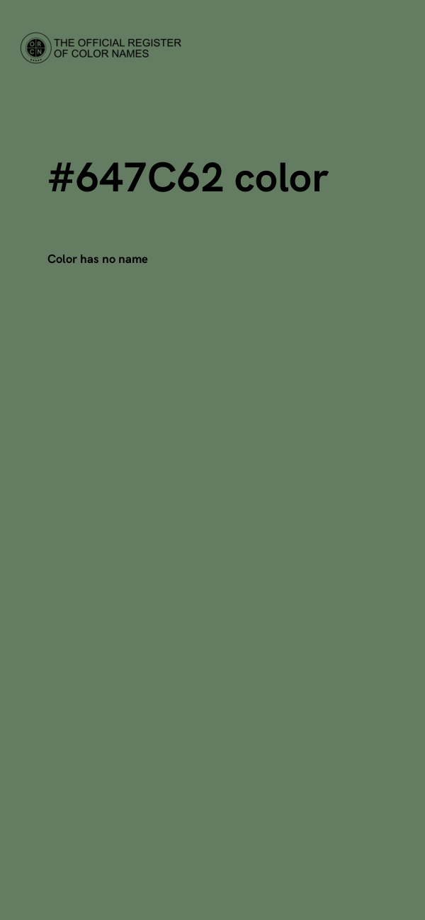#647C62 color image