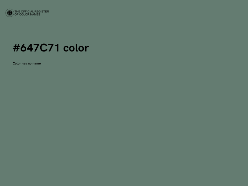 #647C71 color image