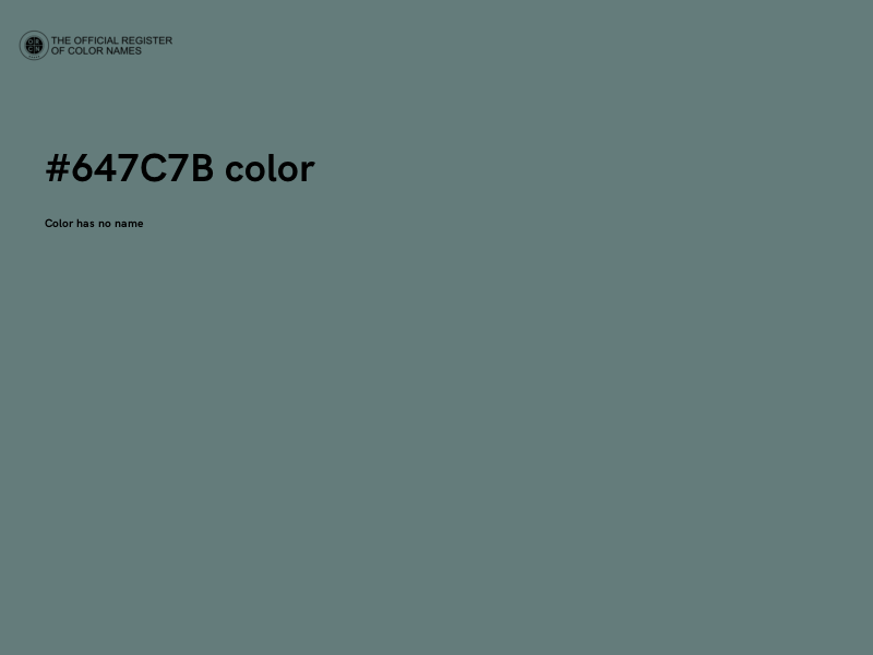 #647C7B color image