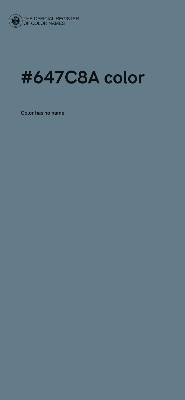 #647C8A color image