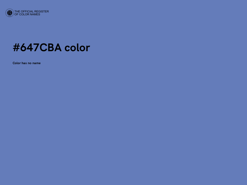 #647CBA color image